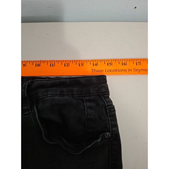 Judy‎ Blue Womens Skinny Fit Black Distressed Jeans 13/31 - Picture 9 of 13